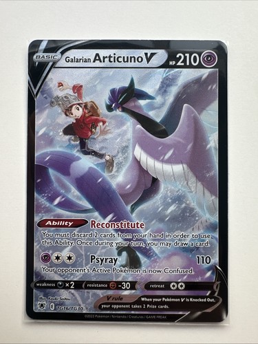Pokémon TCG Galarian Articuno V Astral Rariance Ultra Rare Card TG16/TG30 NM