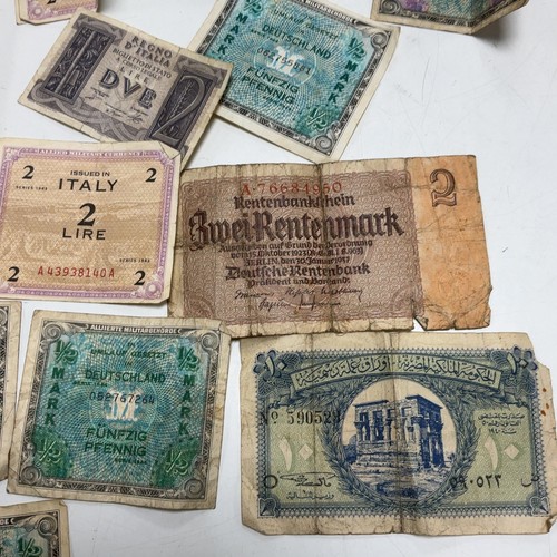 Vintage World Banknotes Collection France Italy Germany Zlotych Lire 4229 - Foto 6 di 9