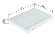 Innenraumfilter BOSCH 1 987 435 057 Klimaanlage vorne Partikelfilter für RENAULT