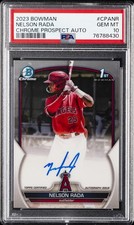 2023 BOWMAN CHROME PRSPCT AUTOS #CPANR NELSON RADA PSA 10 AUTO