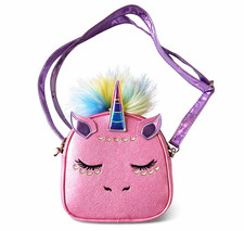 Girls Pink Crossbody Purse Unicorn Glitter Shoulder Bag Kids Toddler Gift