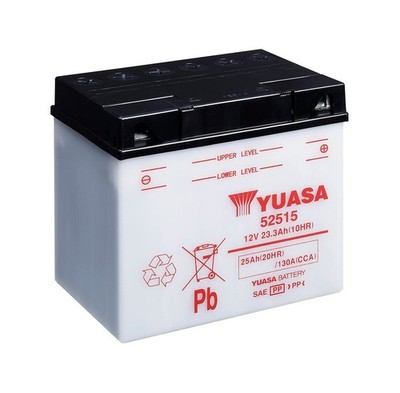 Yuasa Battery with Electrolyte 52515 Combo Pack Compatible with BMW R 900