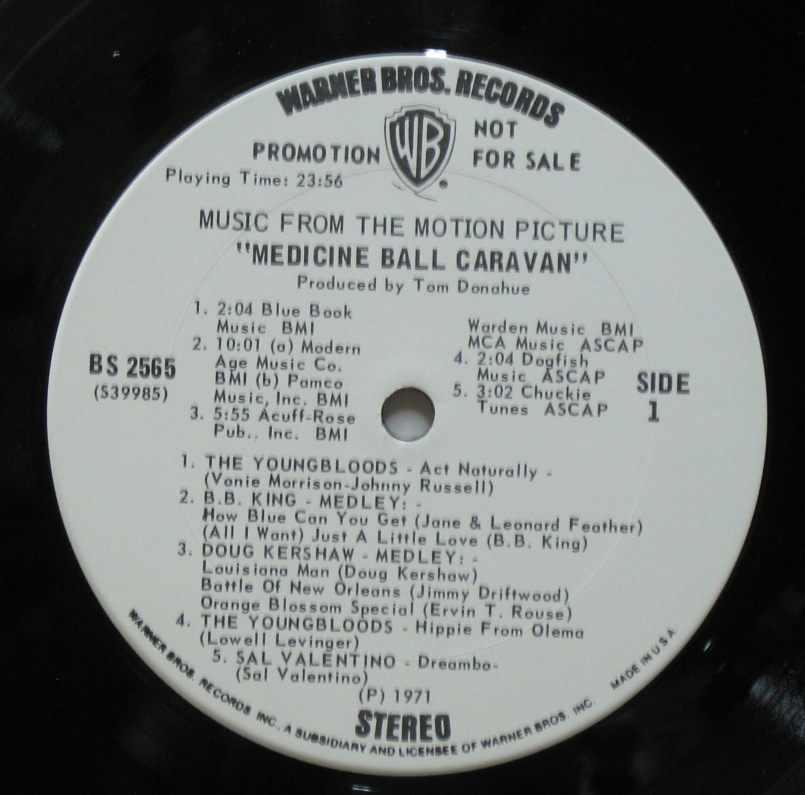 MEDICINE BALL CARAVAN Soundtrack 1971 US White Label Promo LP ALICE