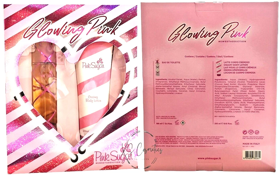 粉色糖发光粉红色甜上瘾套装 2 件套淡香水 3.4 盎司意大利 8.45 盎司 — 第 2/3 张图片