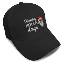 Baseball Cap Happy Holla Days Santa Claus Dad Hats for Men Women 1 Size