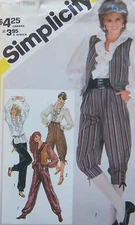 * Vintage 5483 Misses Knickers Blouse Vest Pants Pattern Size 8 1982 UNCUT  