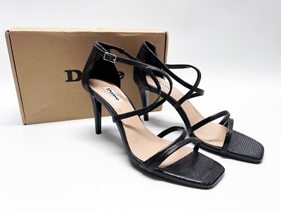Dune Damen Sandale 028 Musical schwarz kaum da - Größe UK 7 - UVP = 80,00 £