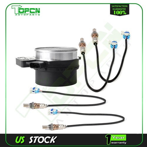 For 200304 Chevy Tahoe 4.8L 4pcs Oxygen o2 02 Sensor + Mass Airflow