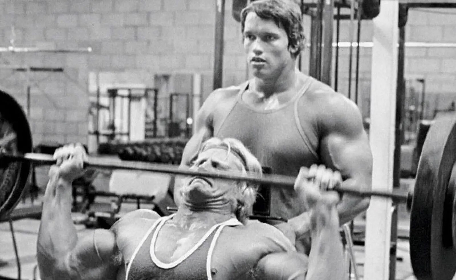 Arnold Schwarzenegger Young In The Gym  8x10 PHOTO PRINT