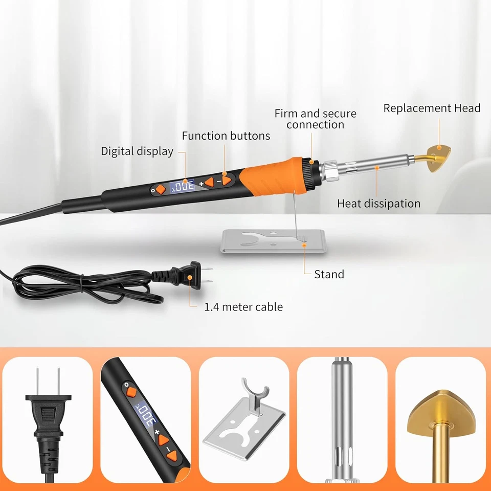 K KERNOWO Mini Plancha para Artesanía, Hierro Pequeño Plancha para Artesanía 180W Mini Iton P Foto 2 de 4