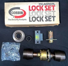 CORBIN RUSSWIN CYLINDRICAL PASSAGE LATCHSET 867 410 US10B GRADE 1 KNOB