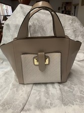 Beige Purse Nicoli Satchel Brand.