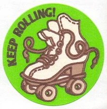 Trend Scratch And Sniff Matte Leather Skate Stinky Stickers No TM  Vtg 1980's