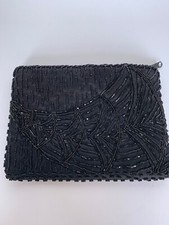 Magid Vintage Small Clutch With Sequins Color Black