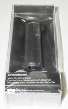 Vacu Vin Wine Saver by Crate & Barrel with 2 rubber stoppers & vacuum puller.