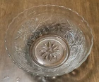 Vintage Anchor Hocking Sandwich Pattern Clear Glass 8.25" Serving / Salad Bowl