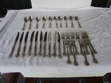 30 PIECE~~GODINGER Silver Plated Flatware Set~~CLEAN!!