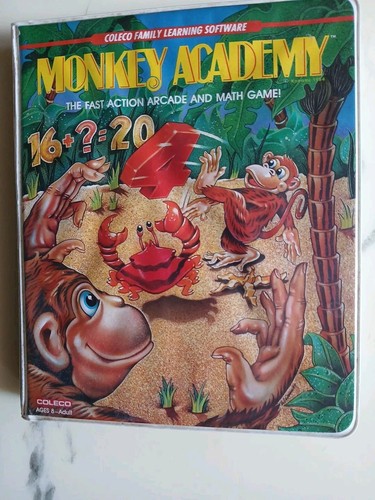 Monkey Academy ColecoVision CIB Adam Computer System Case Manual Complete Box - Picture 2 of 5