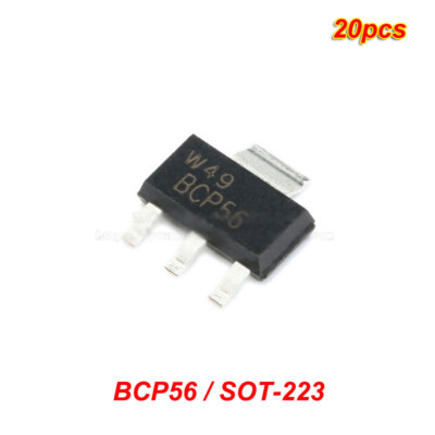 20 Stück SMD BCP56 Transistor NPN SOT-223 Halbleiter Aktiv Triode
