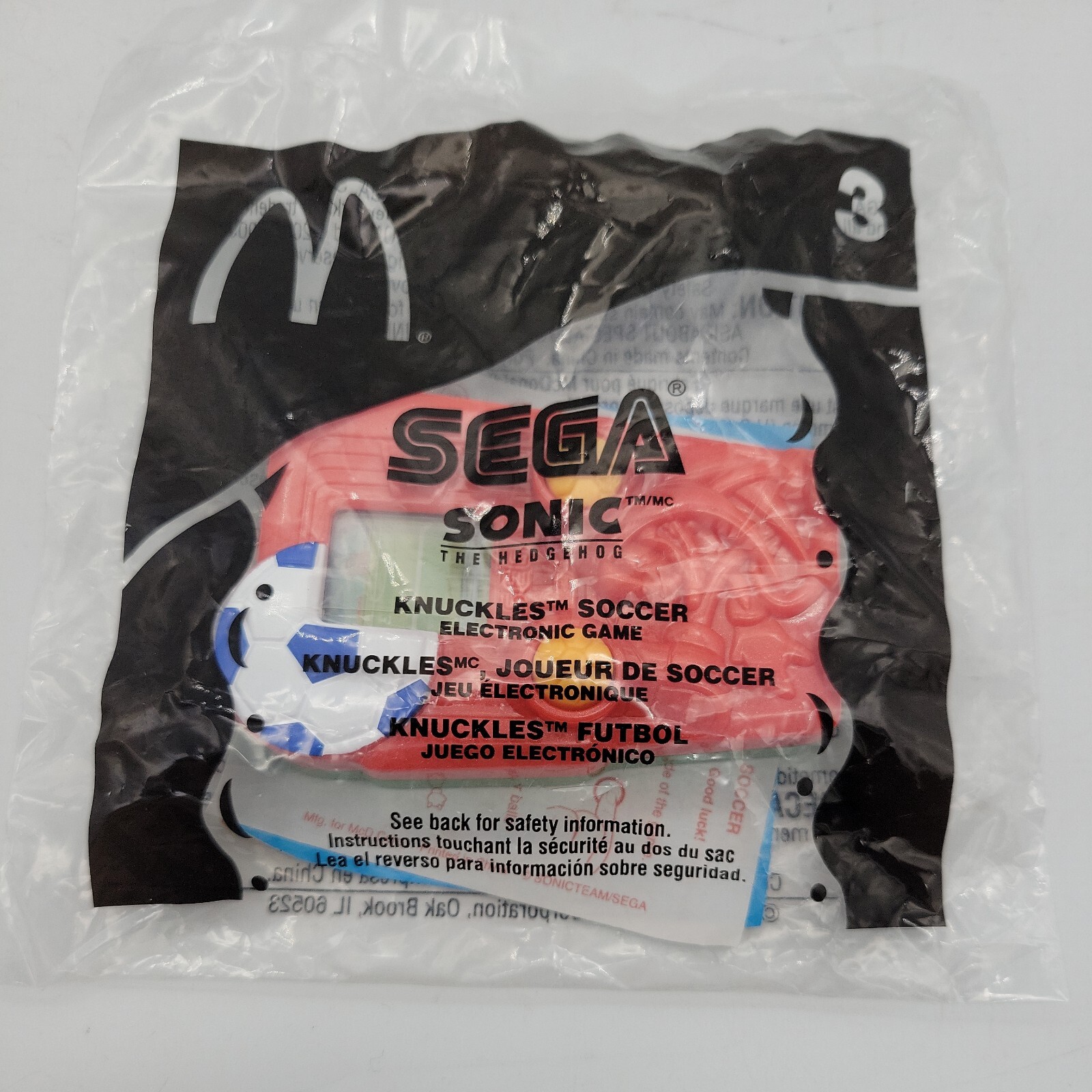 2003 McDonald’s Happy Meal Toy - SEGA Sonic Handheld Game - #3 Knuckle’s Soccer