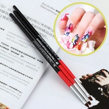 2Set/6Pcs Black Nail Art Acrylic UV Gel Tips Extension Dotting Builder Brush Pen