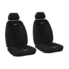 R.M.Williams RMW Longhorns Mesh Black Front Car Seat Covers Universal Fit