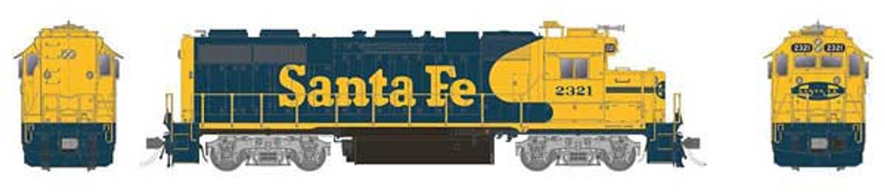 Rapido HO EMD GP38 Santa Fe ATSF #2337 DCC/SND LED 38502 | eBay