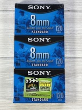 Sealed Sony 8mm P6-120MPL 120minute MP Standard Video Tapes 3