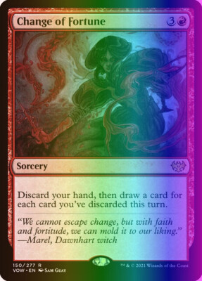 MTG Change of Fortune (150/596) Innistrad Crimson Vow NM FOIL