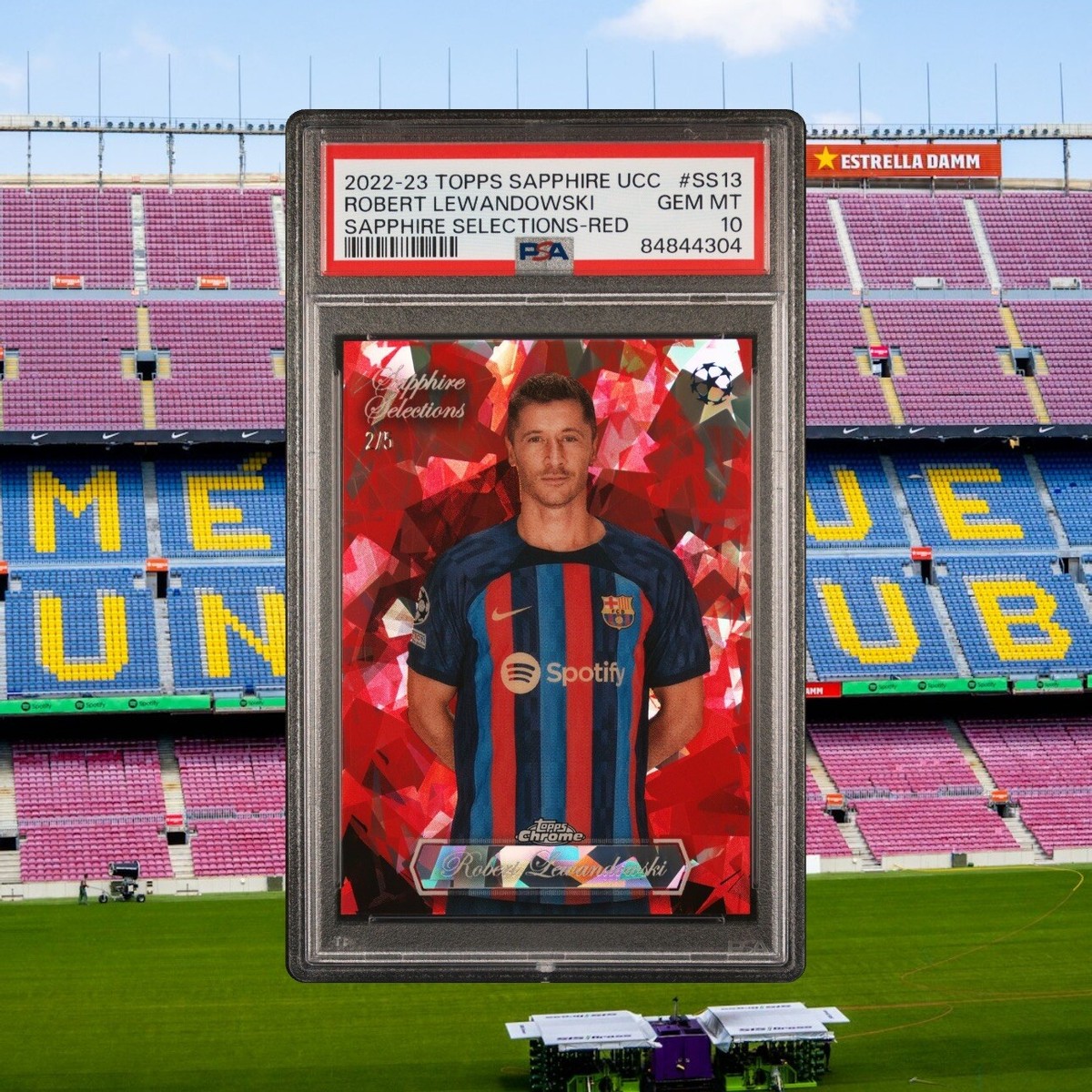 2022-23 Topps Sapphire UCL Sapphire Selections Robert Lewandowski