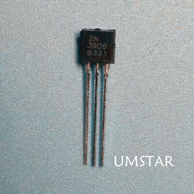 10pcs 2N3906 DIP TO-92 Transistor 0.2A 200mA 40V PNP