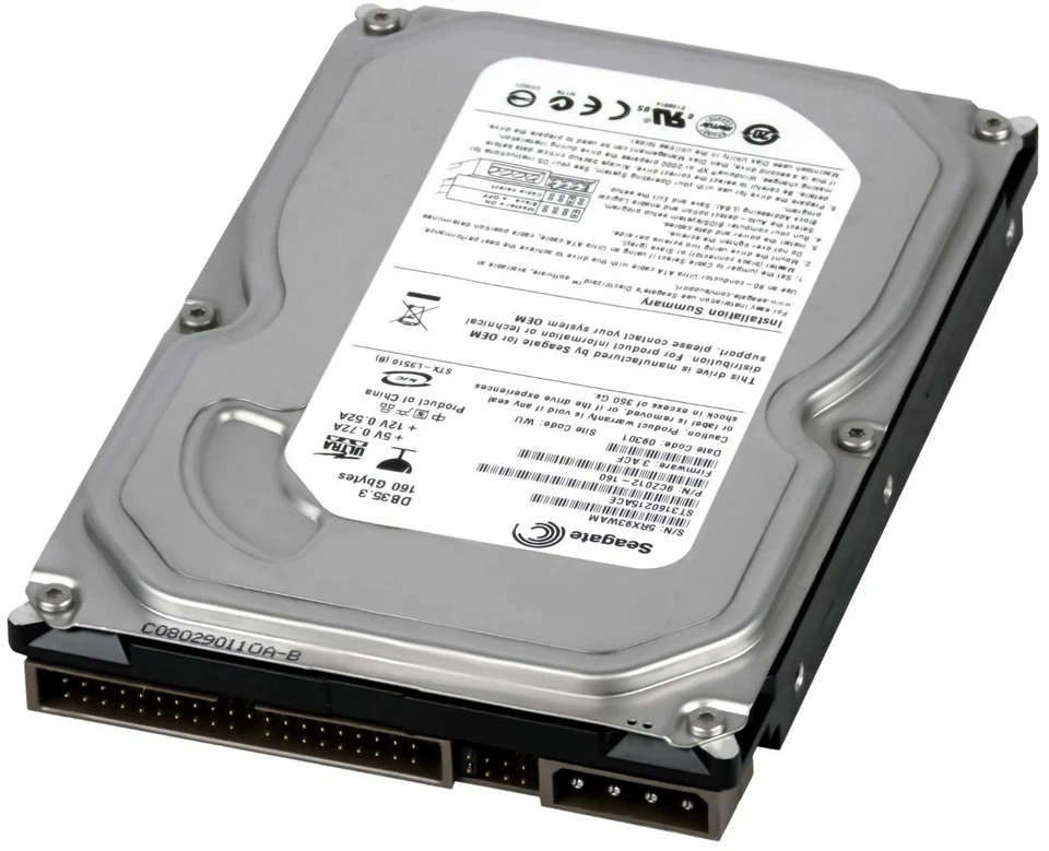 Disk Seagate DB35.3 160GB 7200U/Min 2MB Ata Ide ST3160215ACE 3.5 " Pollici - Immagine 3 di 3