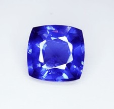 Cushion Cut Natural Blue Tanzanite 10.17 Ct Certified Loose Gemstone A++ Quality