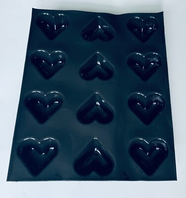 Demarle Flexipan Silicone Rounded Hearts Tray (12 Wells) 