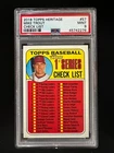 2018 Topps Heritage #57 Mike Trout - Check List - PSA 9