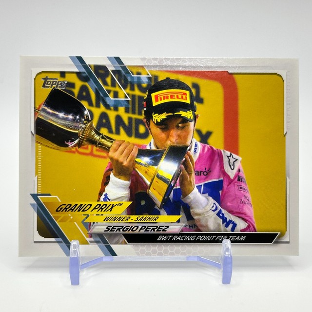 Sergio Pérez F1 Auto Racer Topps Trading Card TCG Collection 2021 #153 R