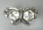 Eisenberg Original Sterling Silver Brooch Rhinestone Butterfly Pin Vintage