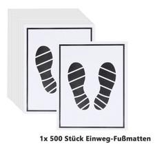 500x EINWEG FUßMATTEN 490x390 mm FUßRAUMMATTEN FUßRAUMSCHONER TEPPICHSCHONER