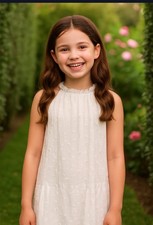 Abercrombie Kids Eyelet Drop Waist Dress Kid Girls Sz 11-12 Tunic Zara