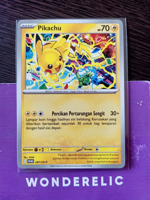 Pikachu 287/SV-P Promo Pokemon World Championships 2025 WCS