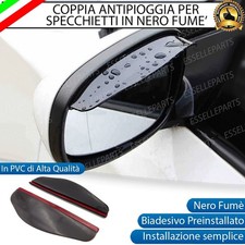 COPPIA DEFLETTORI ANTIPIOGGIA NERO FUME' SPECCHIETTI PER BMW SERIE 7 E65 E66