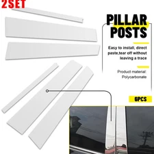 2Set For 2018-2024 Chevy Stainless Equinox Steel Chrome Window Door Pillar Post