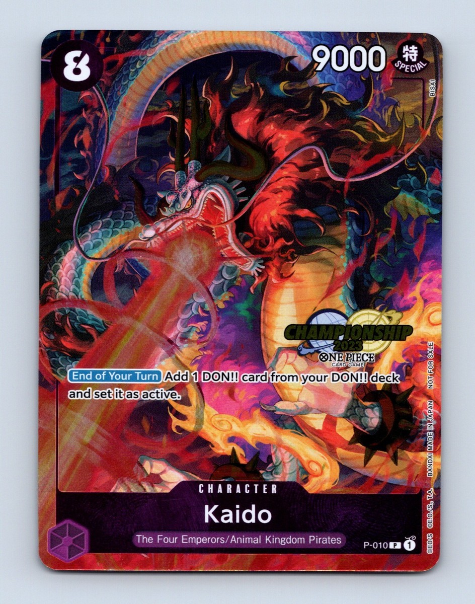 2023 ONE PIECE JP KAIDO カード Kaido CS 2023 Championship Tournament Promo P-010 One Piece Card