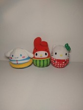 Hello Kitty Sanrio Squishmallow My Melody Cinnamoroll Lot Of 3