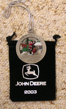 2003 John Deere Pewter Christmas Ornament