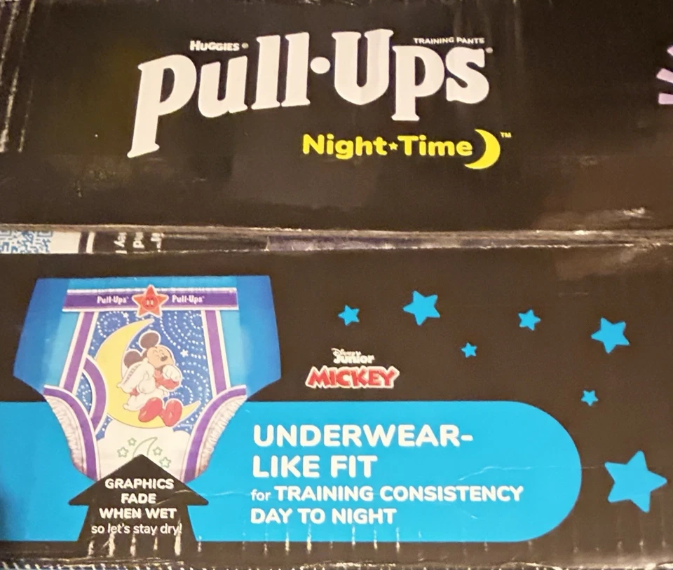 Pantalones de Entrenamiento Disney Pull-Ups 108 Ct Talla 2T-3T • Entrenamiento para Ir al Baño • Envío Rápido Foto 2 de 3