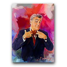 Jay Leno #2 Art Card Limited 27/50 Edward Vela Signed (Celebrities Men)