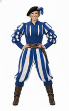 Renaissance German Landsknecht Outfit For Women-Medieval Festival Costume