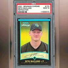 2001 Bowman Chrome - Seth McClung (RC) Refractor #173 PSA 9