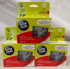 1800 x Klebepunkte 13 mm 1/2 Zoll Bastelpunkte Vorteilspackung - ** Aufl&ouml;sung 3er Pack **